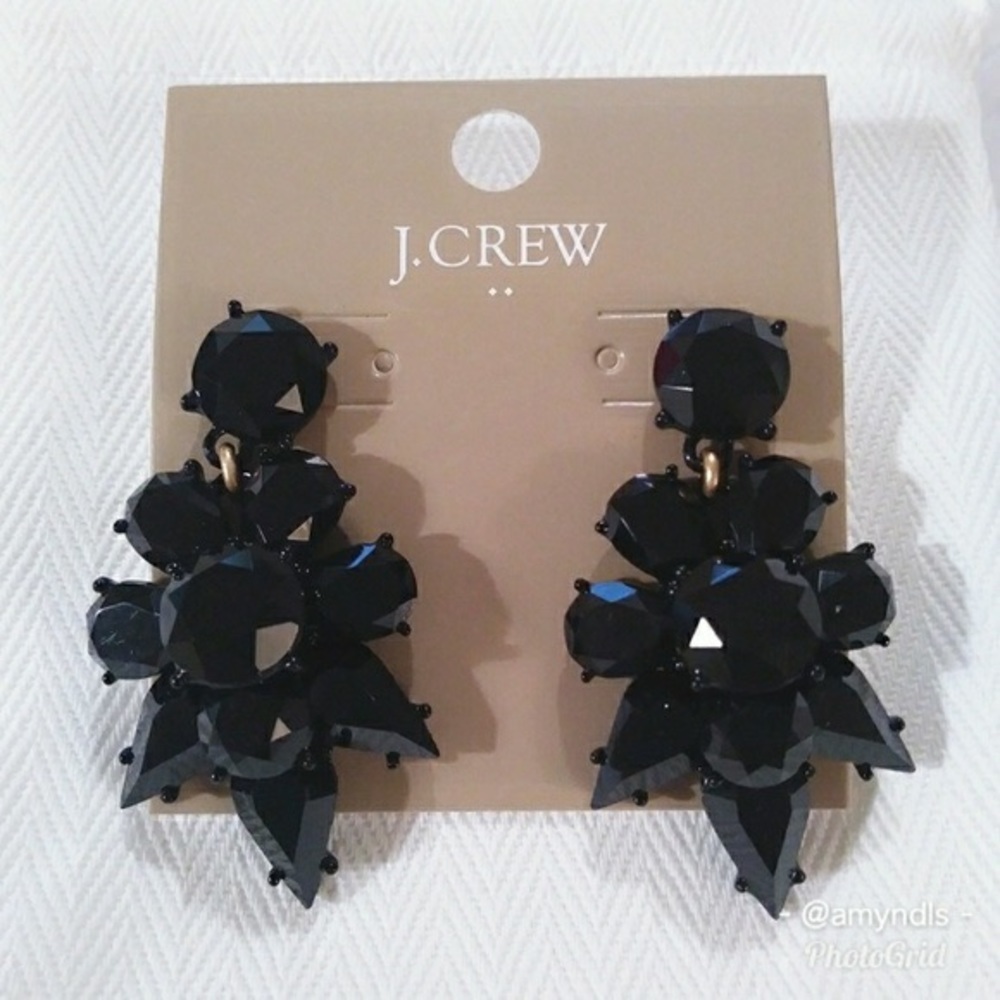 J crew Opaque Statement Dangle earrings